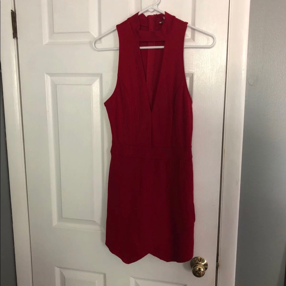 Red Charlottle Russe Romper